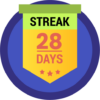 28 day streak