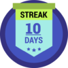 10 day streak